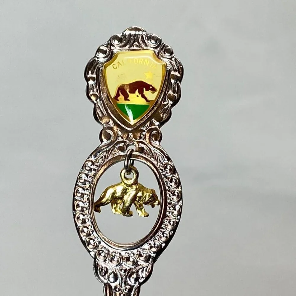 California Stamped Souvenir Spoon 4 5/8
